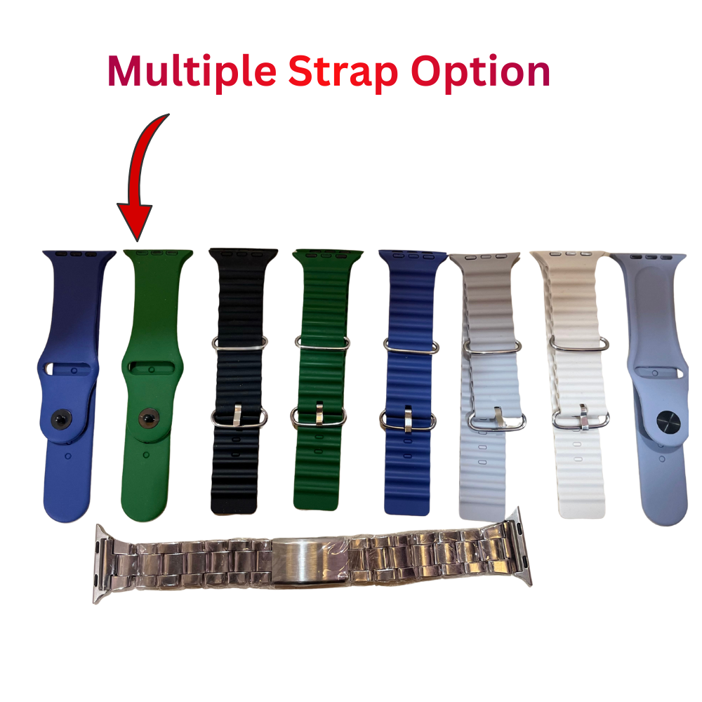 Ultra 2 Smartwatch Combo – 2.20” Big Display (10+1 Straps)