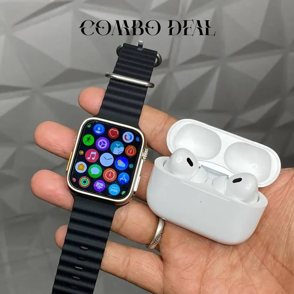 Ultra 2 Smartwatch Combo – 2.20” Big Display (10+1 Straps)